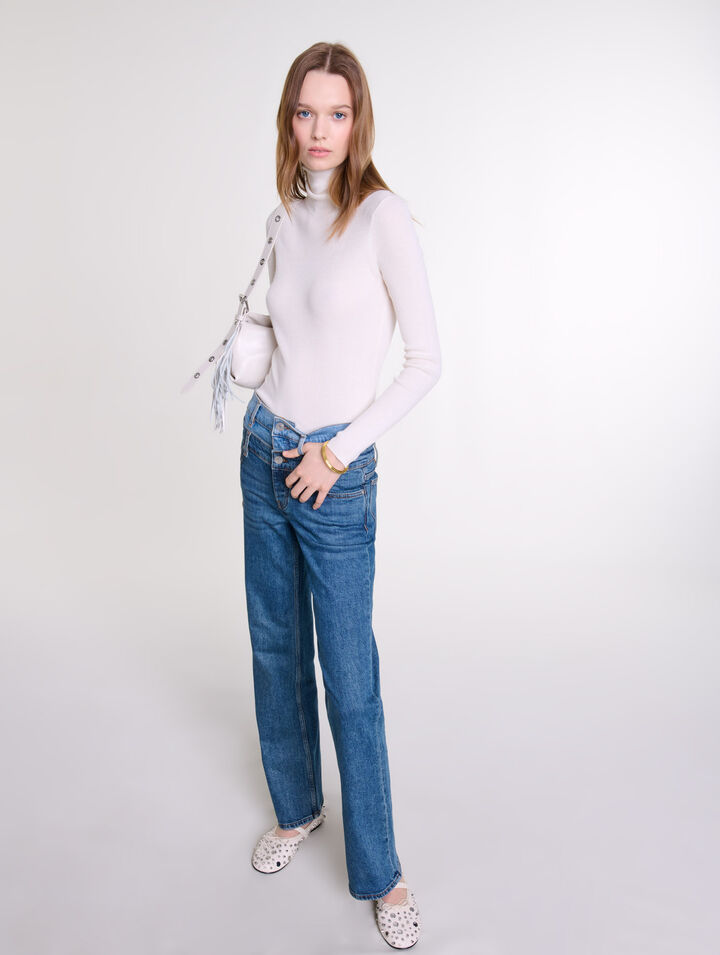 Double waistband jeans 