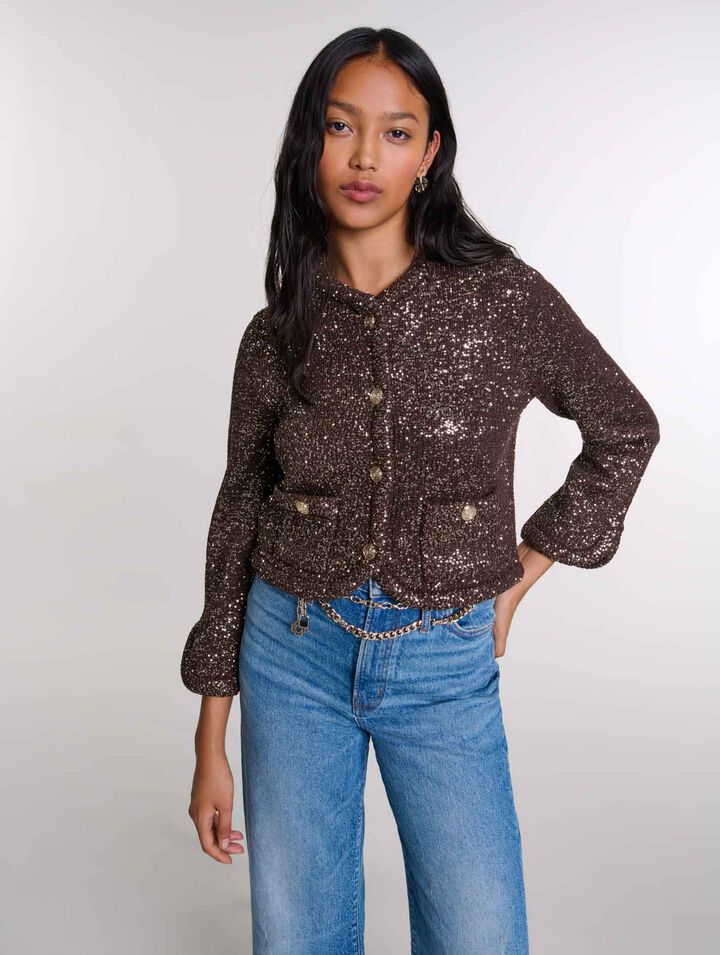 Sequinned cardigan 