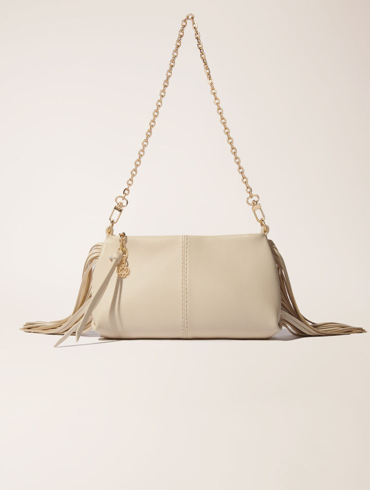 Miss M plain leather clutch bag