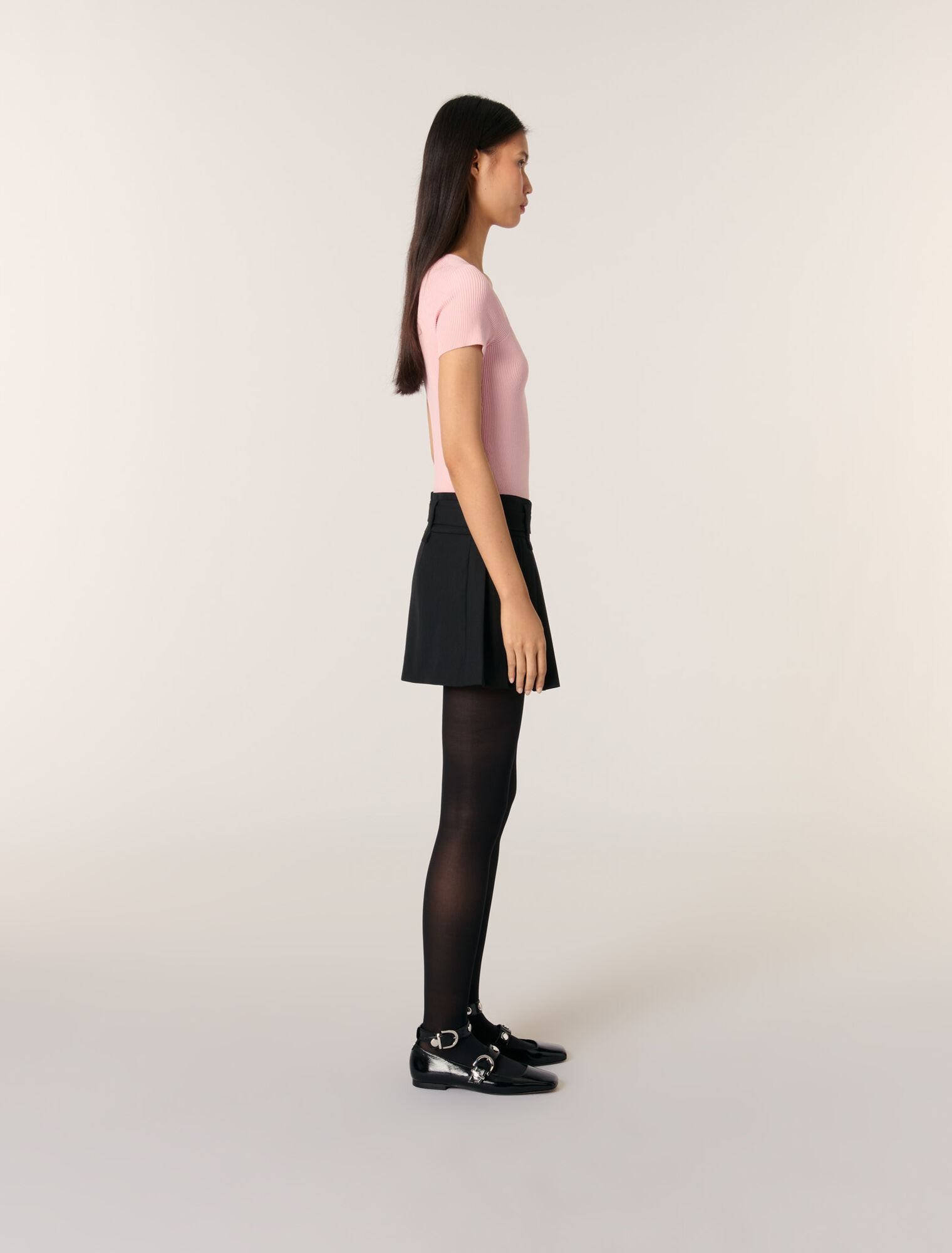 Rib knit top