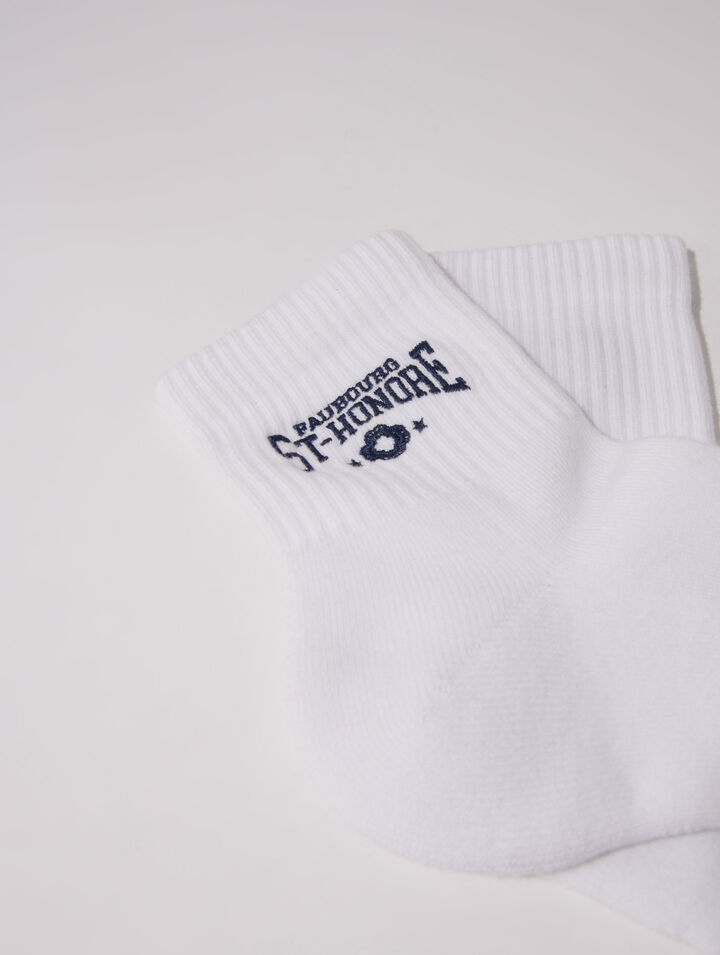 Saint Honoré embroidered socks