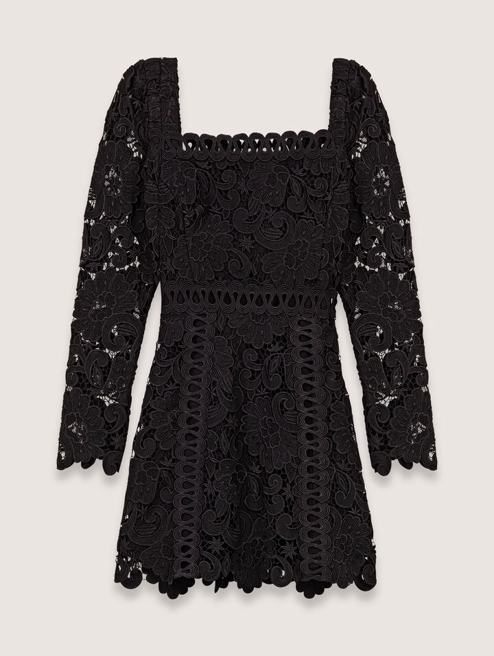 Short guipure dress