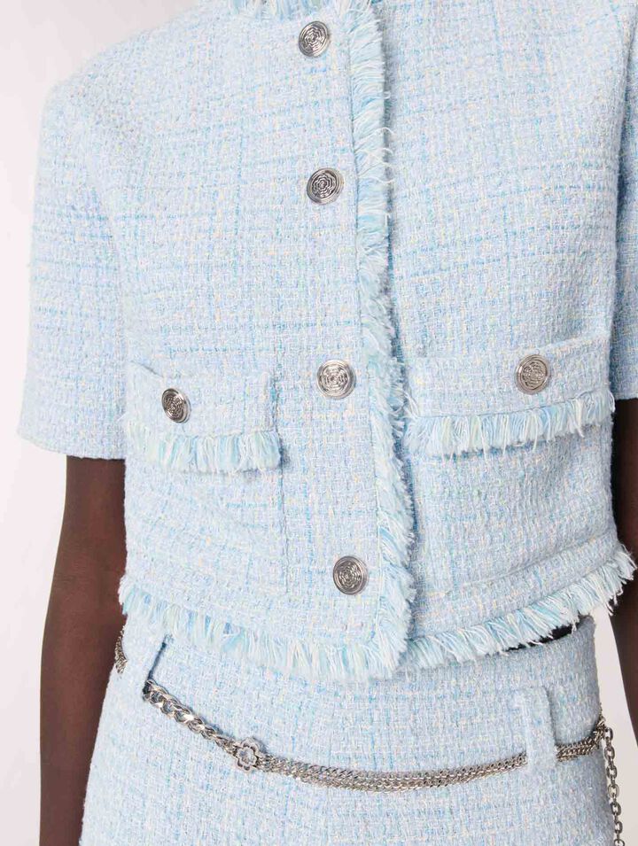 Short tweed jacket