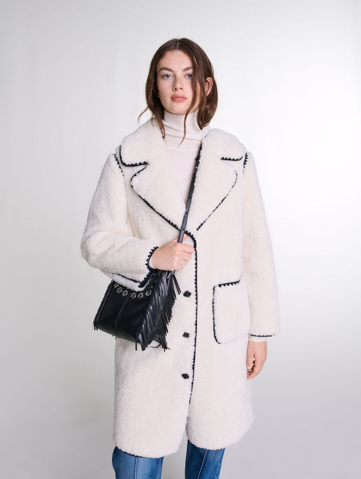 Mid-length fleece coat
