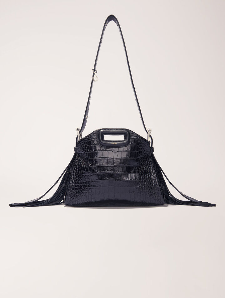 Miss M Mini embossed leather bag