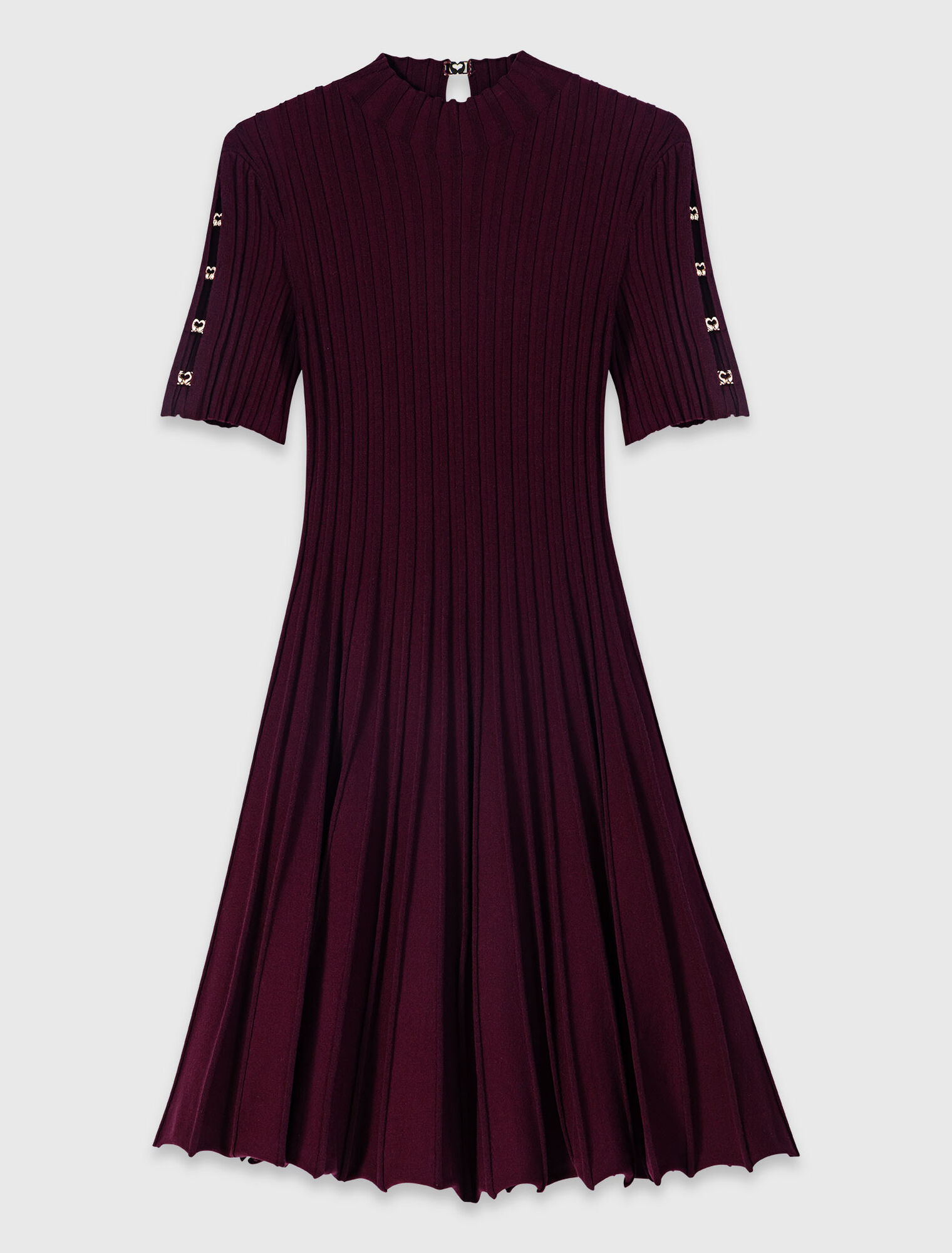 High-neck short skater dress