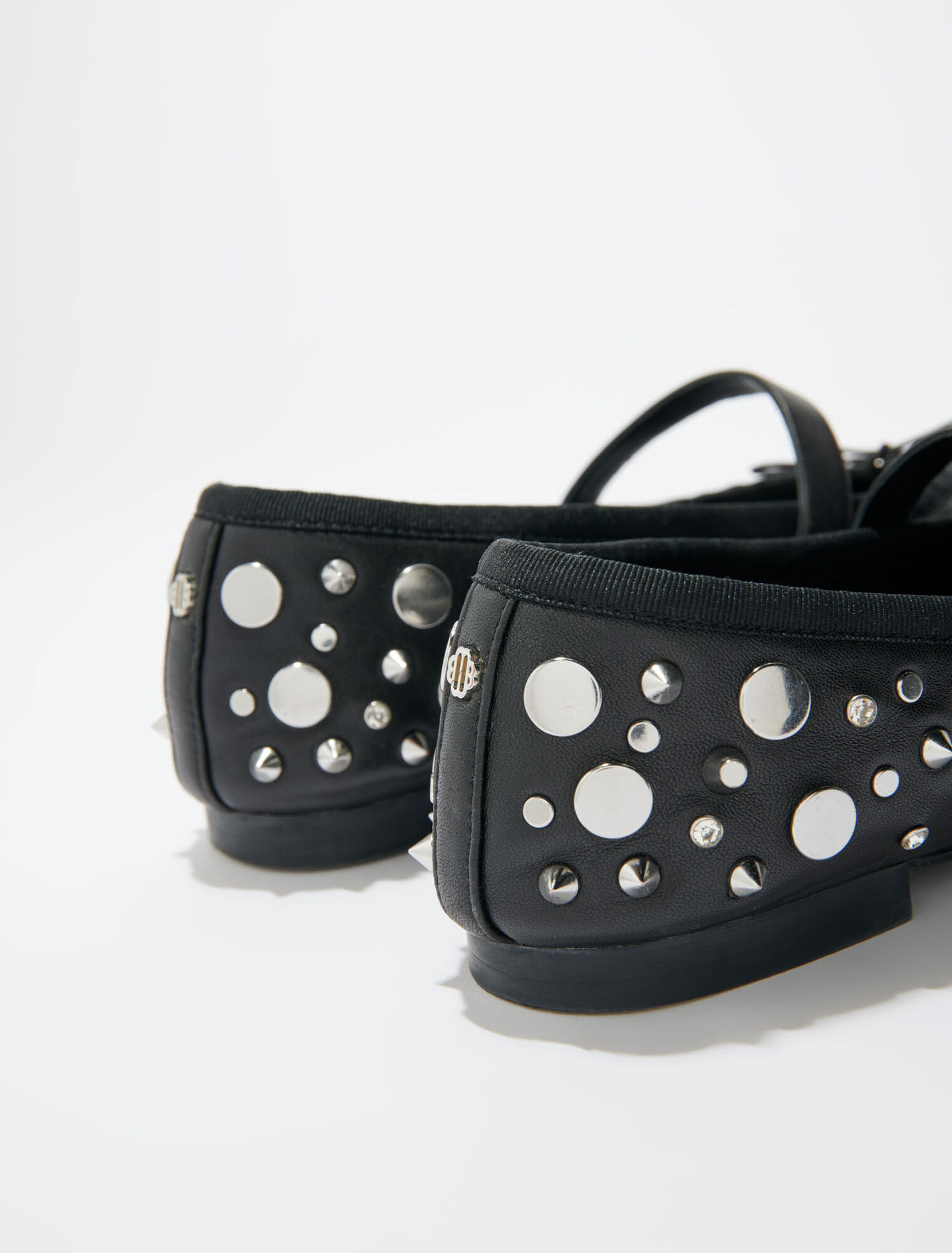 Studded ballet flats