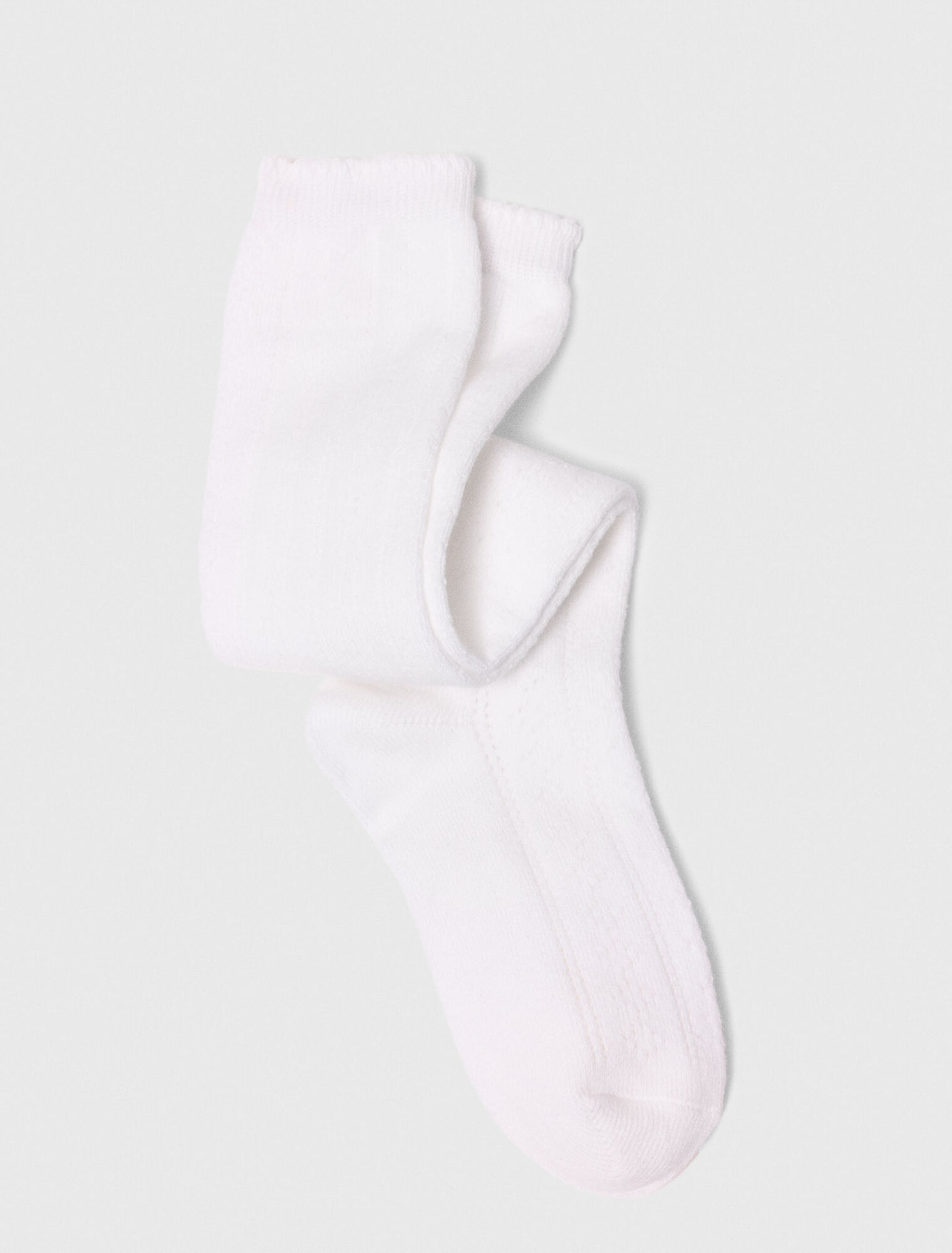 Knee-high pointelle socks