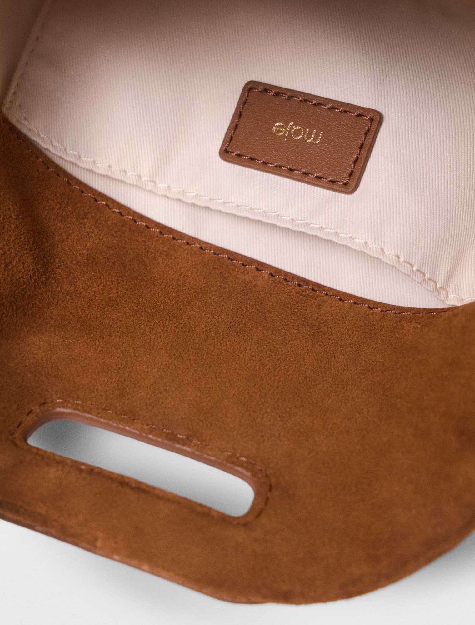 Topstitched suede Miss M Mini bag