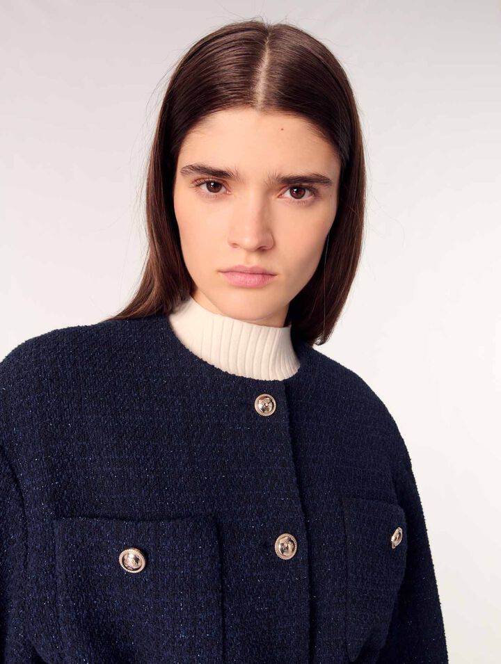 4-pocket tweed jacket 