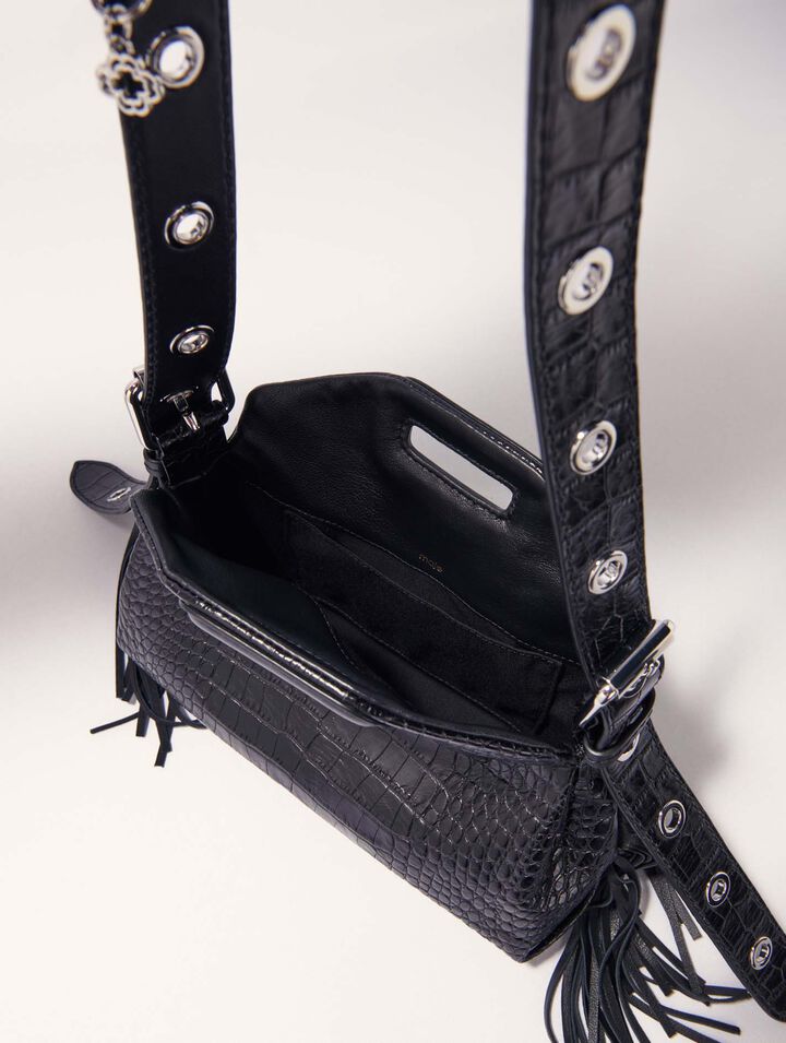Miss M Mini embossed leather bag