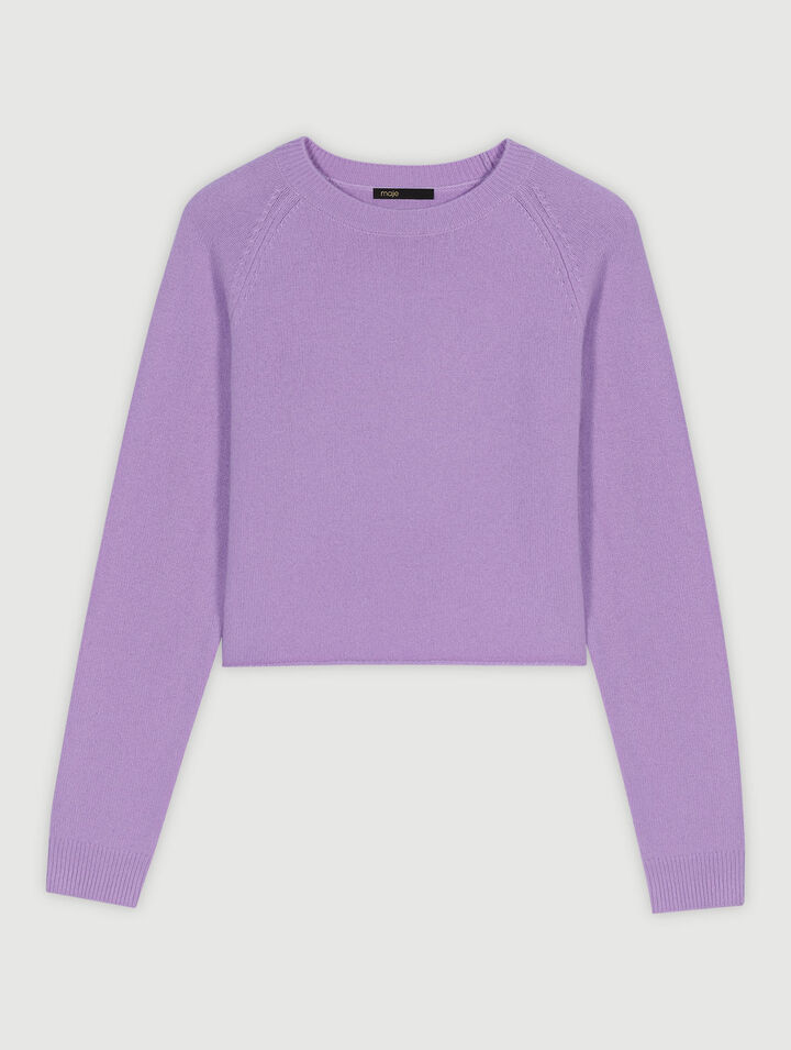 Short cashmere jumper