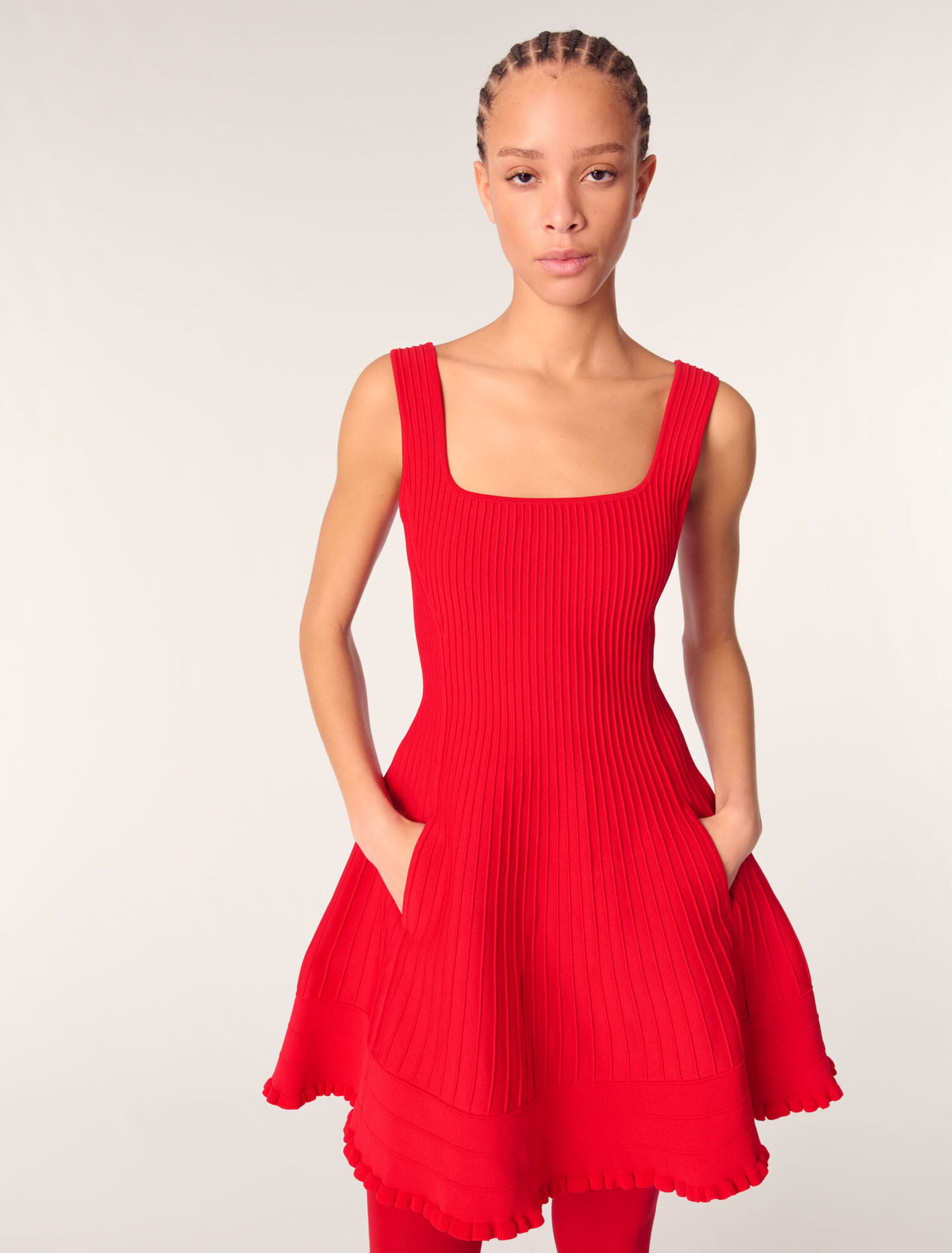 Short knit dress