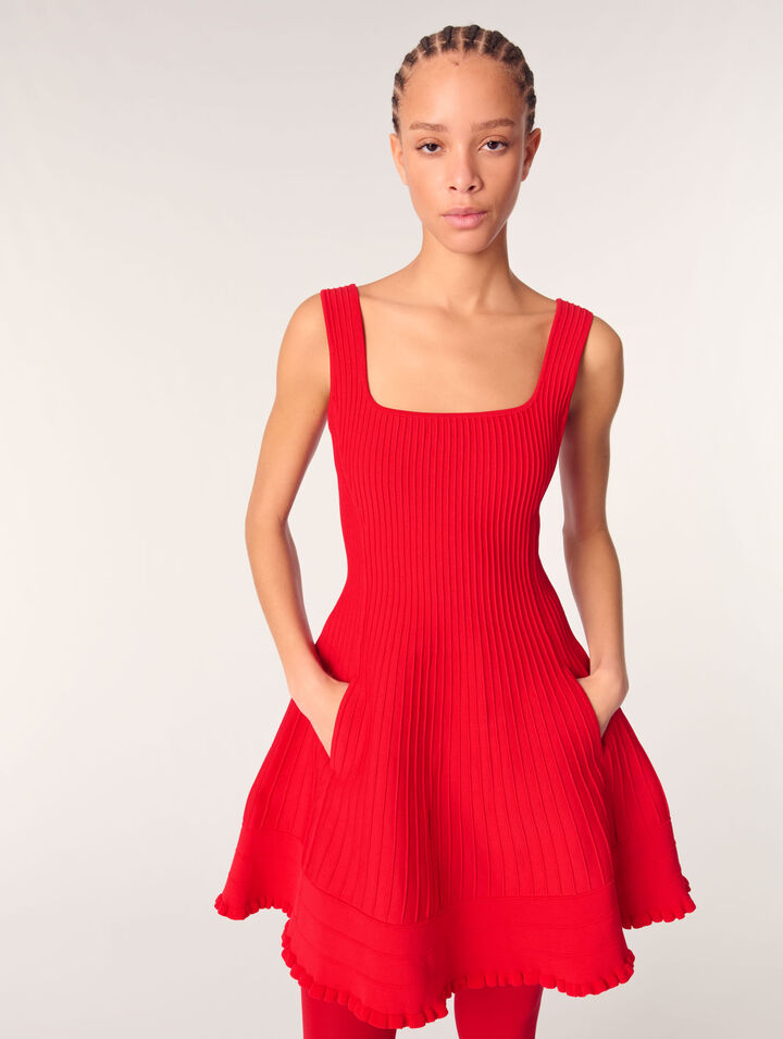 Short knit dress