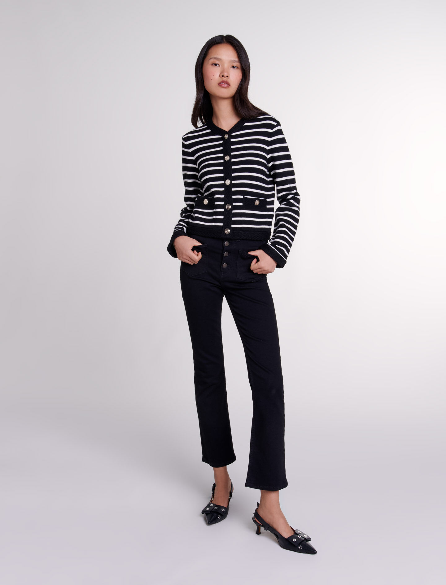 Striped cardigan Cardigans Maje