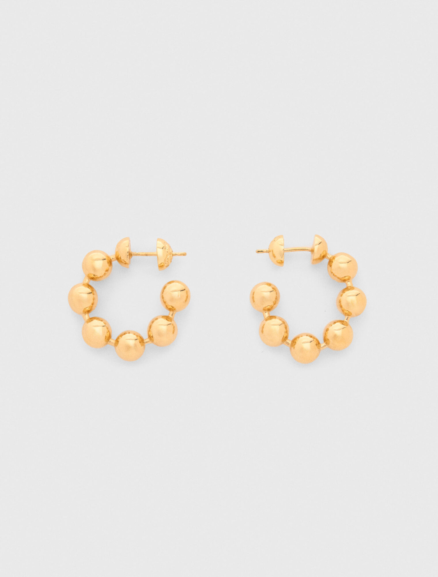 Sphere hoop earrings