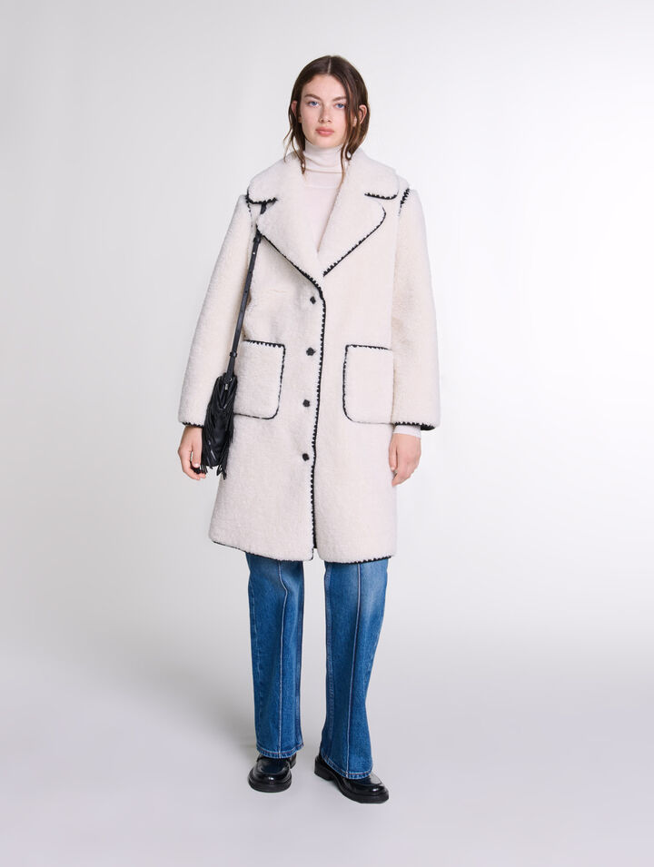 Mid-length fleece coat