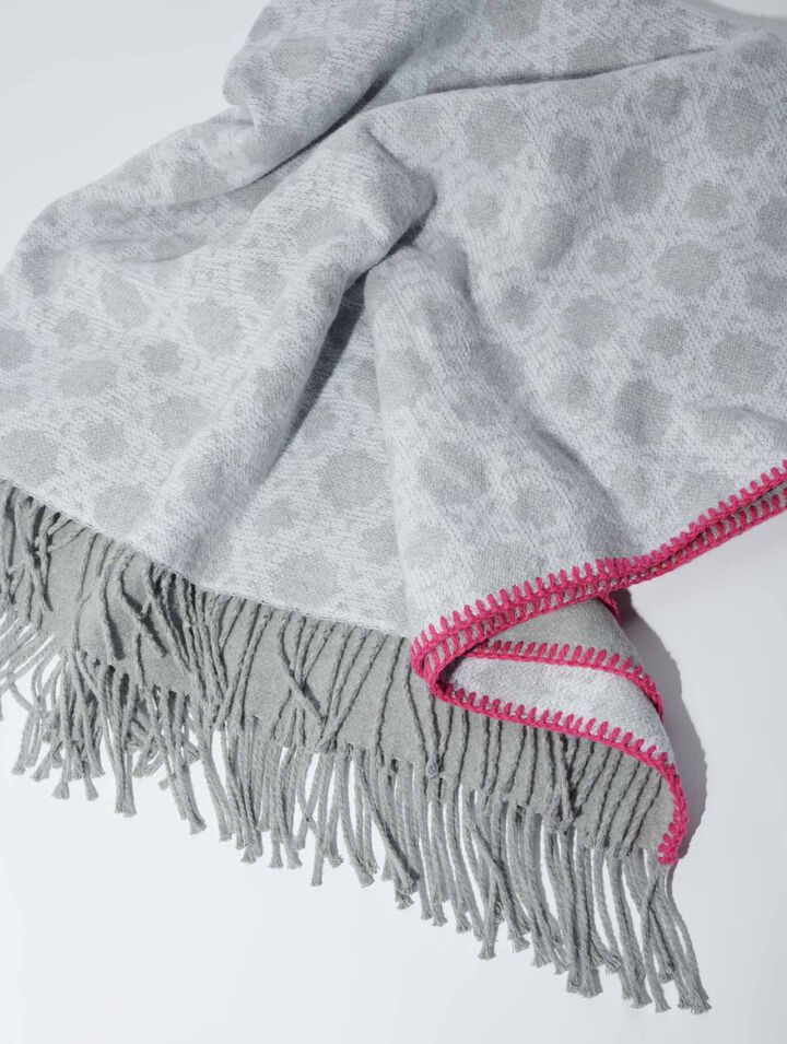 Monogram poncho
