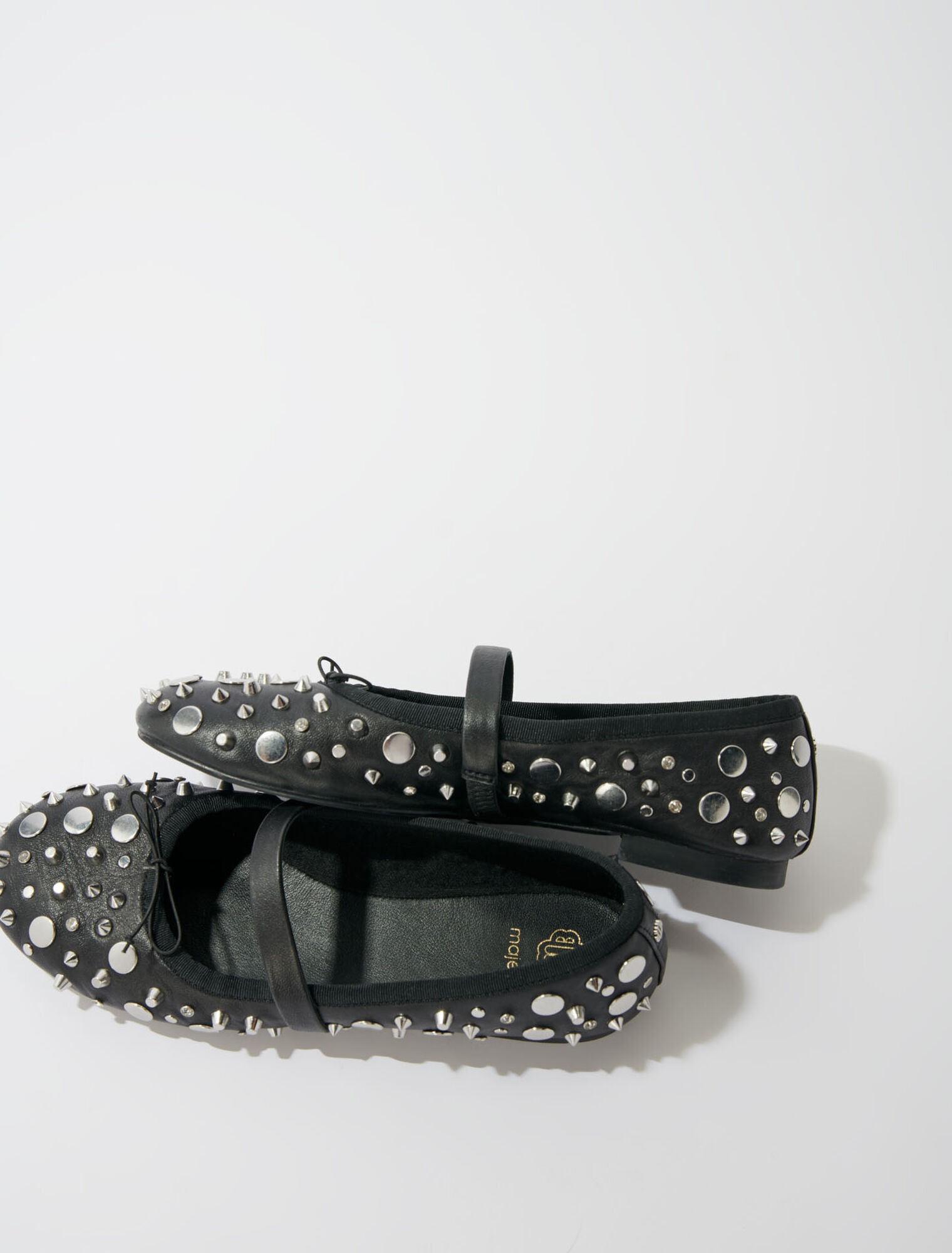 Studded ballet flats