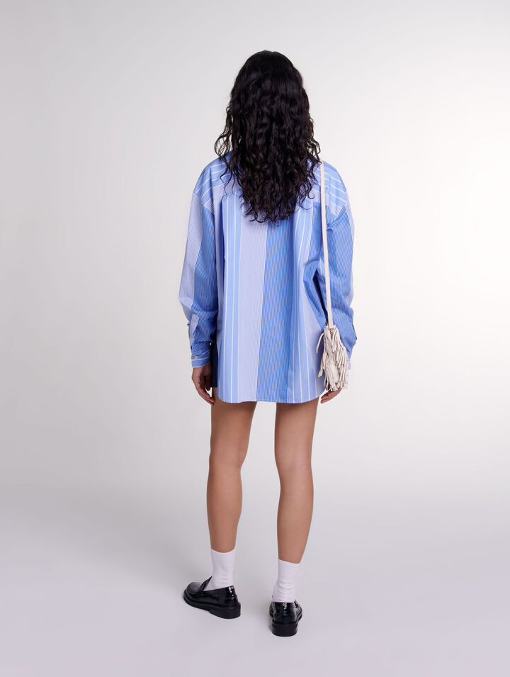 Striped patchwork shirt 