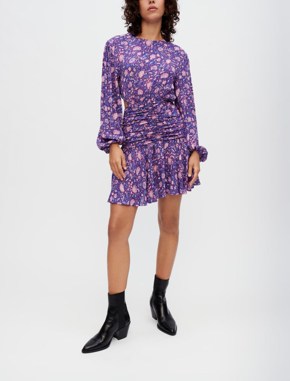 Dahlia printed viscose dress Dresses Maje