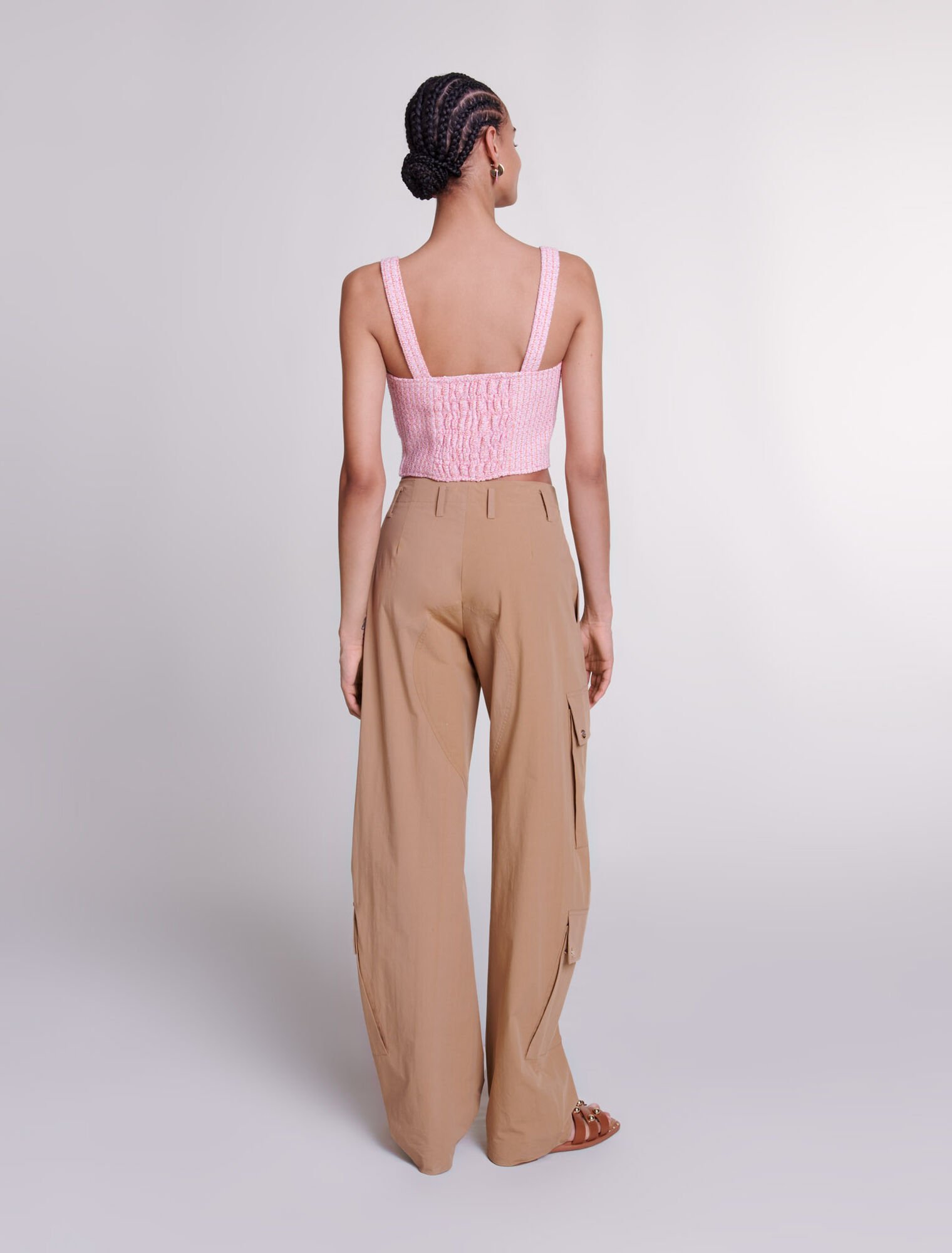 Tweed crop top