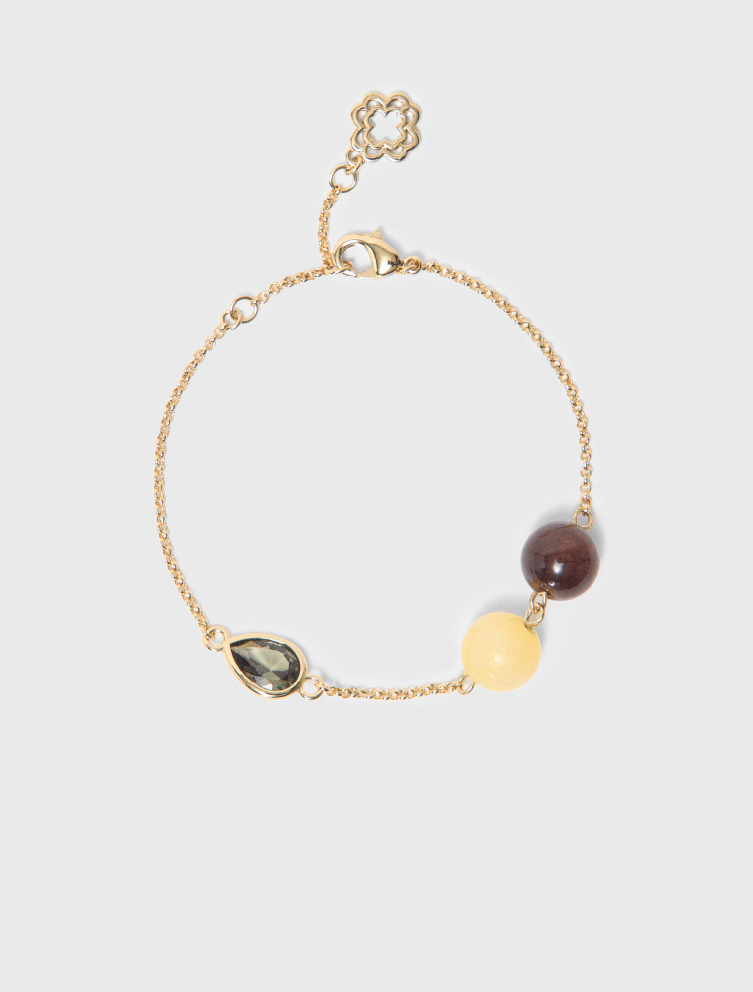 Bracelet with pearl and rhinestone