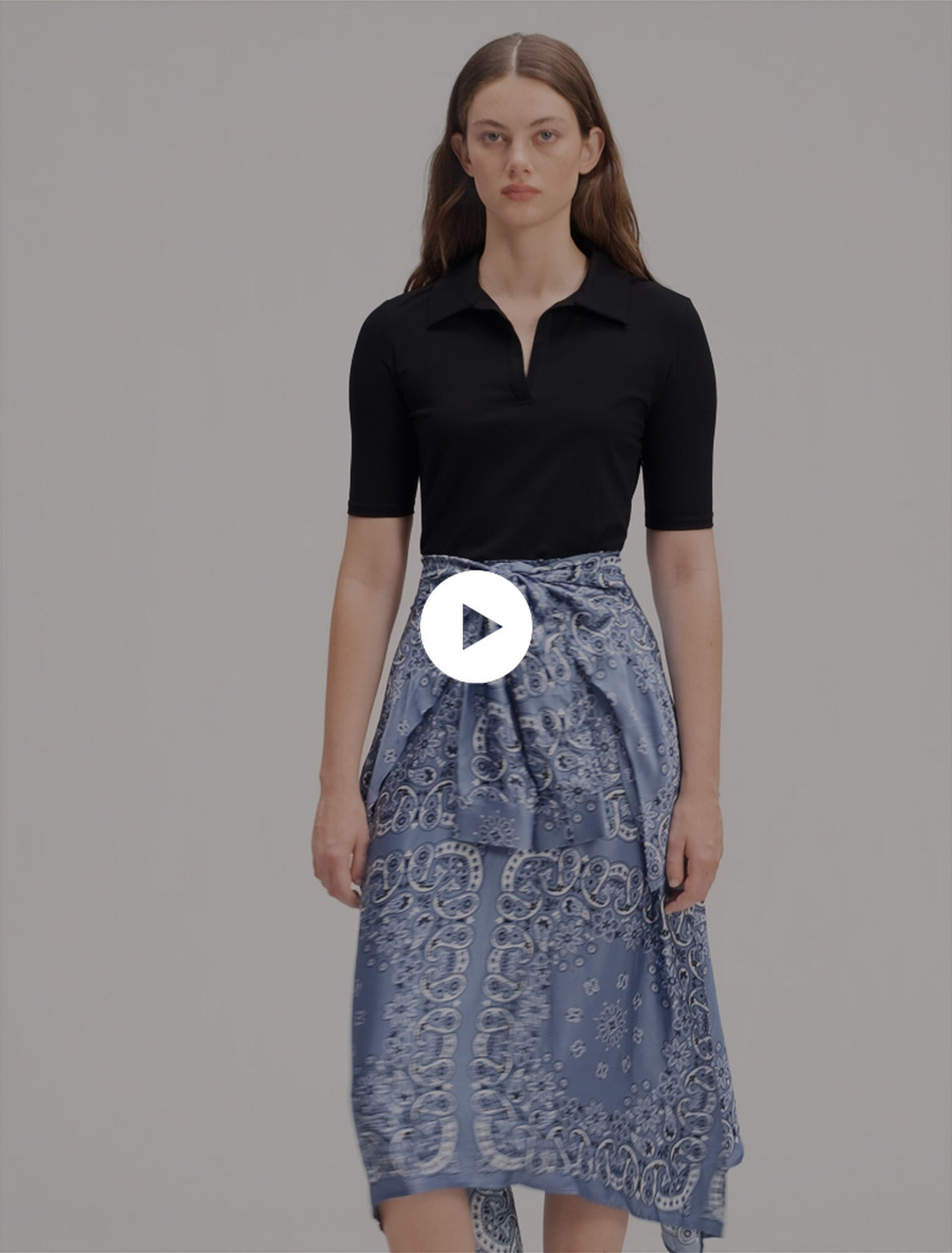 Layered-effect patterned dress