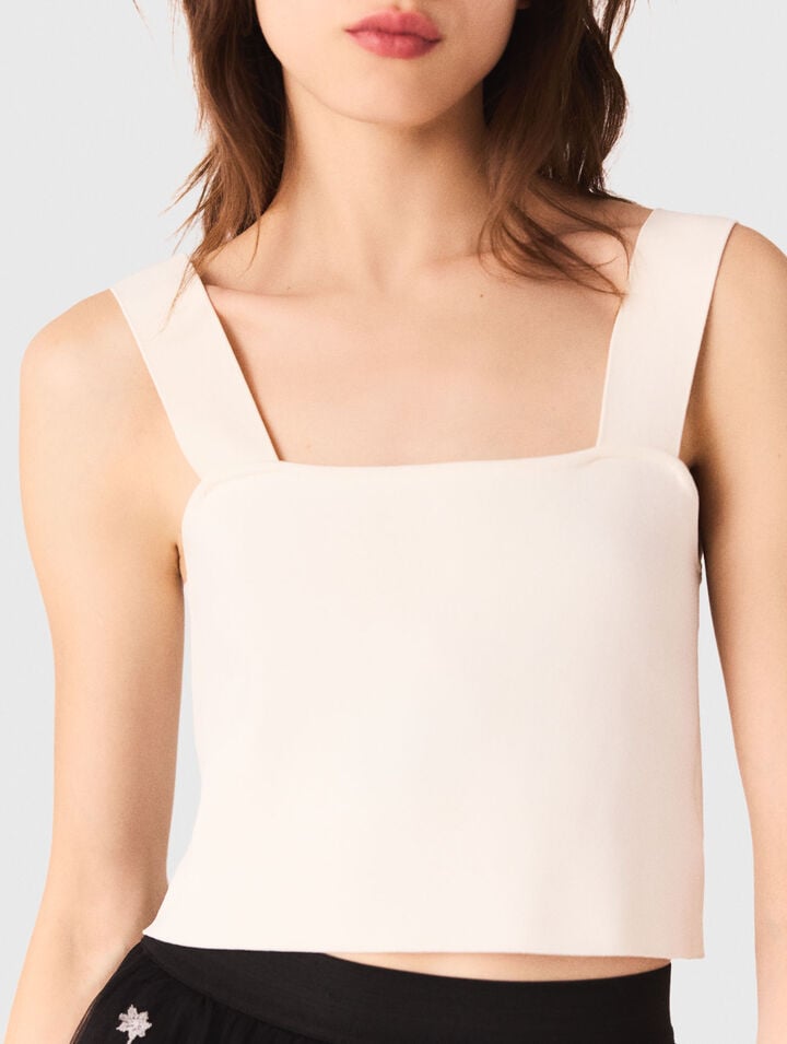 Knit crop top