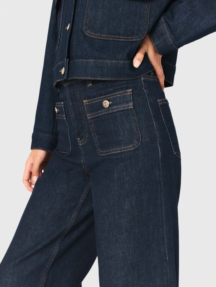 Straight-leg jeans