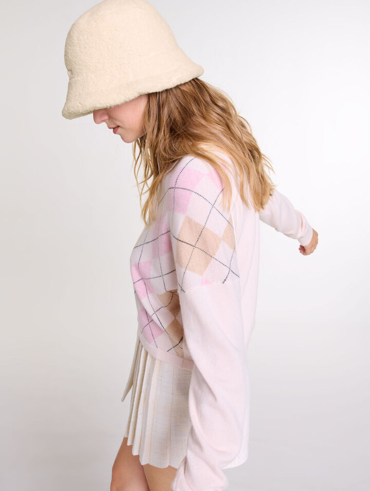Faux fur bucket hat