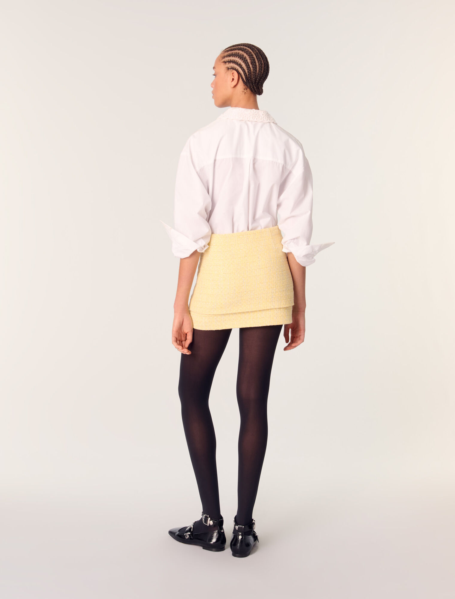 Tweed mini skirt