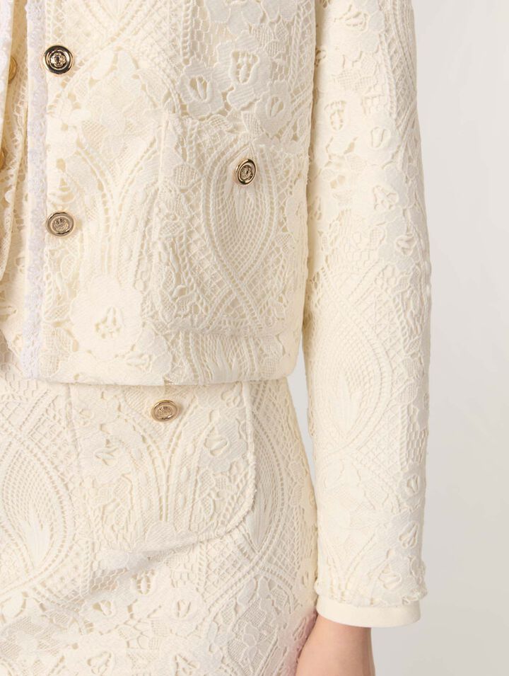 Short guipure jacket