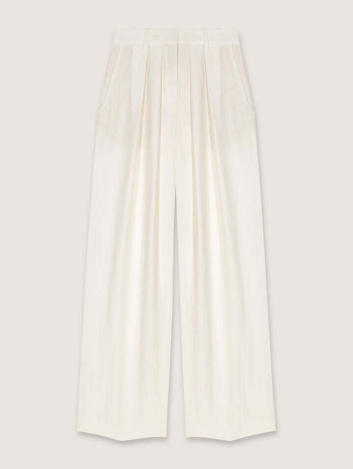 Wide-leg suit trousers