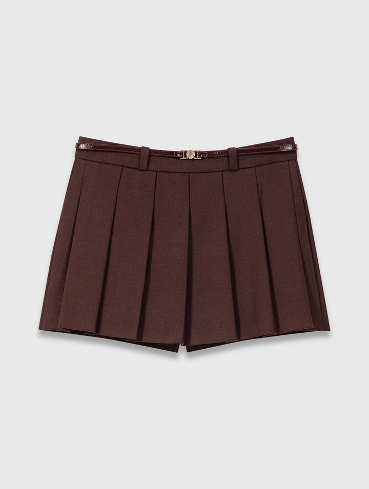 Pleated skort