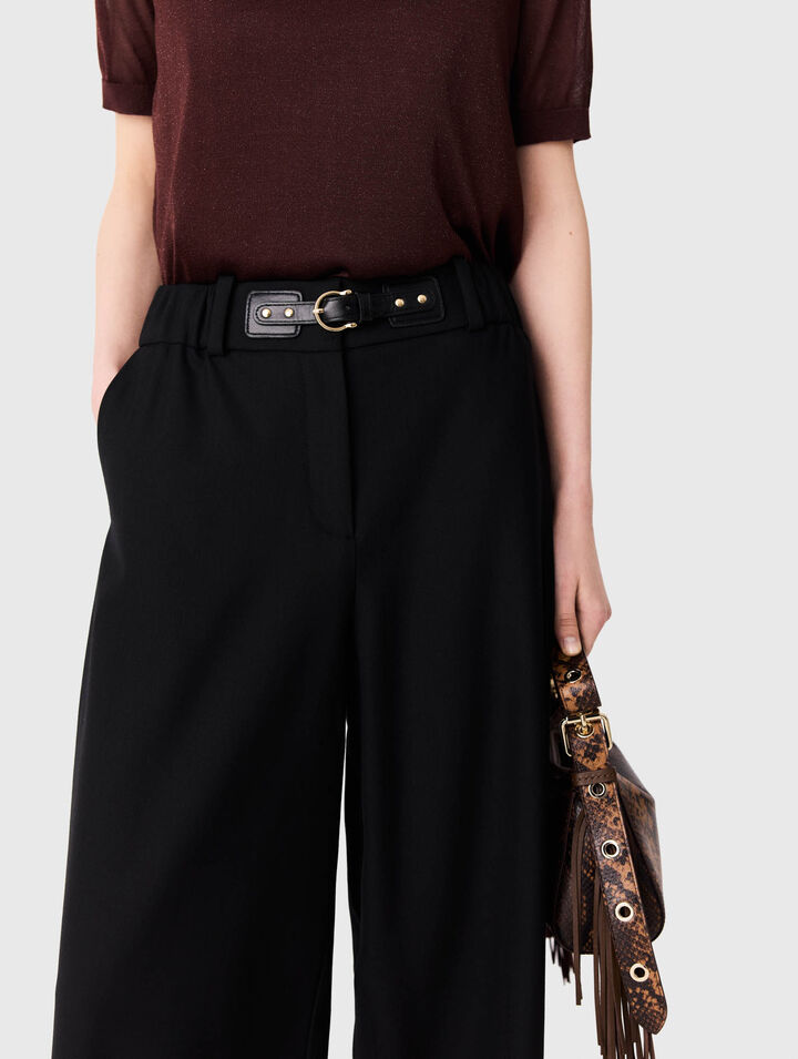 Wide-leg suit trousers