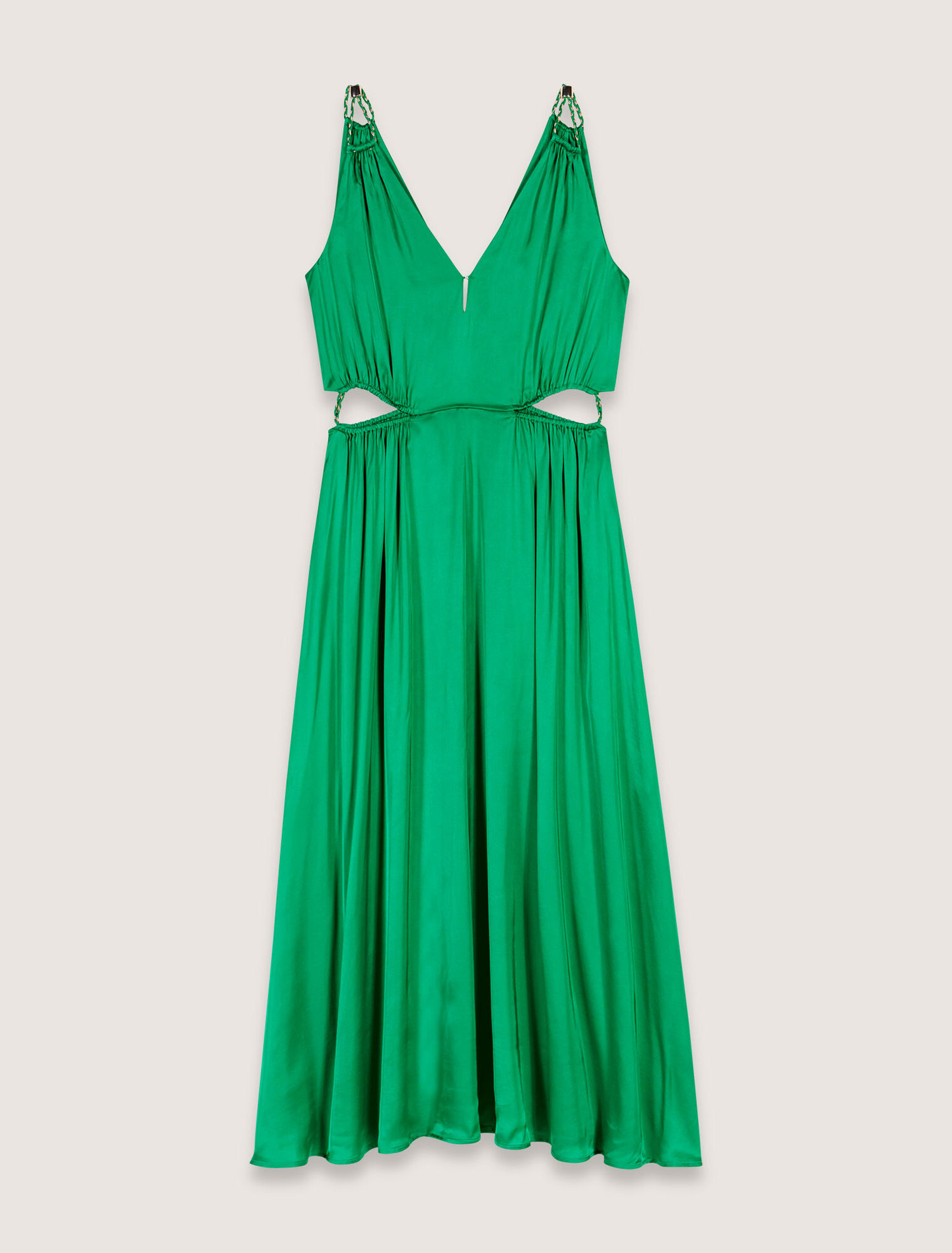 Satin-look maxi dress