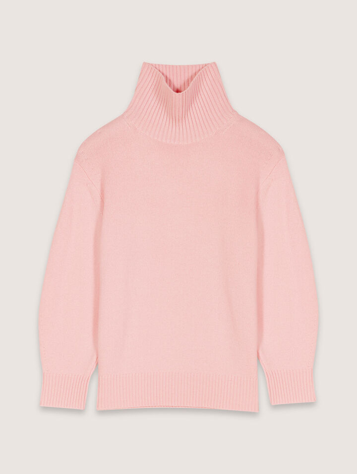Wool and cashmere roll-neck jumper