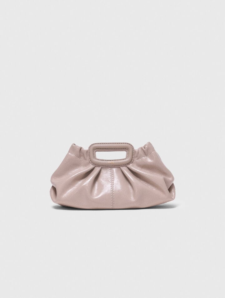 Mini naplak leather clutch