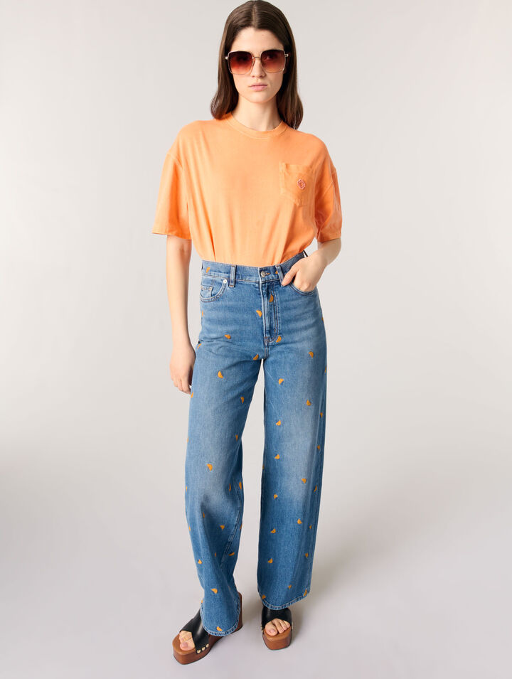 Embroidered jeans