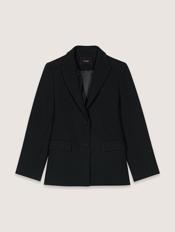 MAJE SLIM-FIT SUIT JACKET