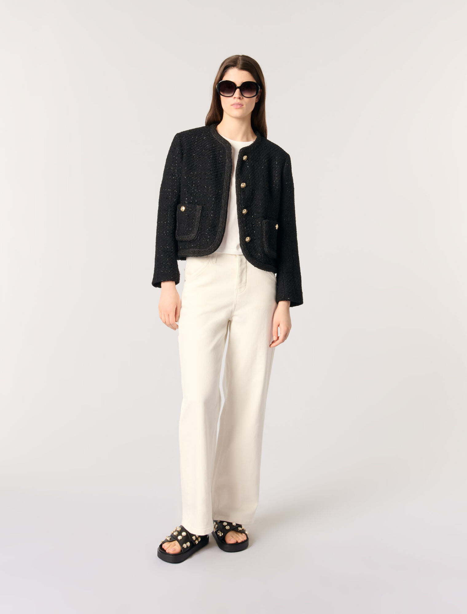 Short tweed jacket