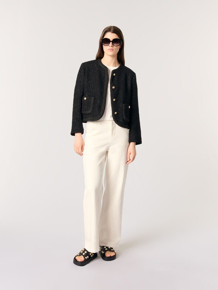 Short tweed jacket