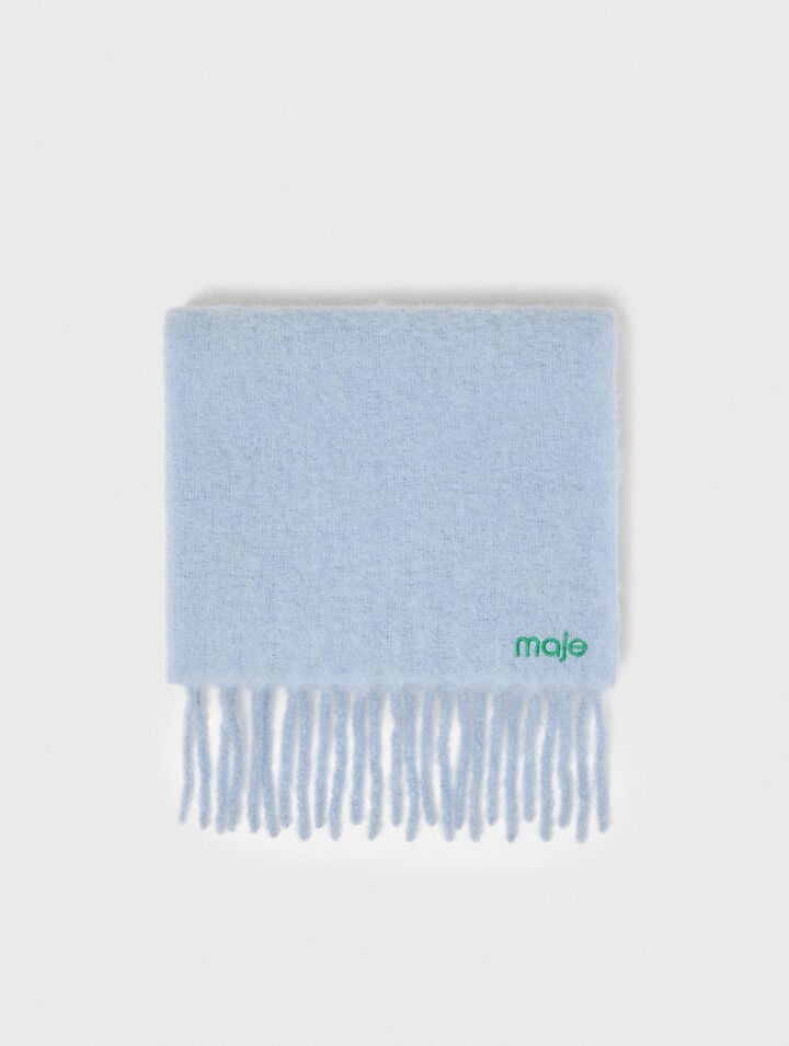 Wool and alpaca blend scarf