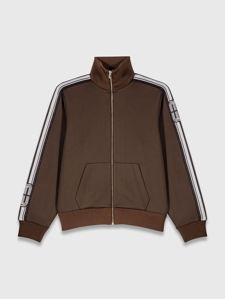 Sweatshirt with straight stripes