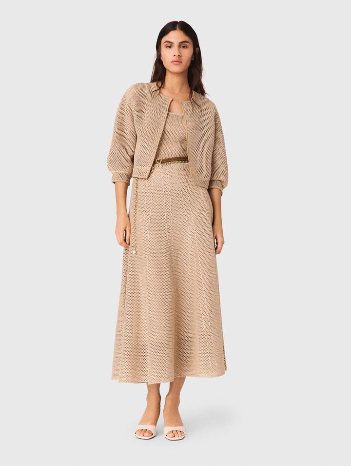 Rhinestone knit cardigan