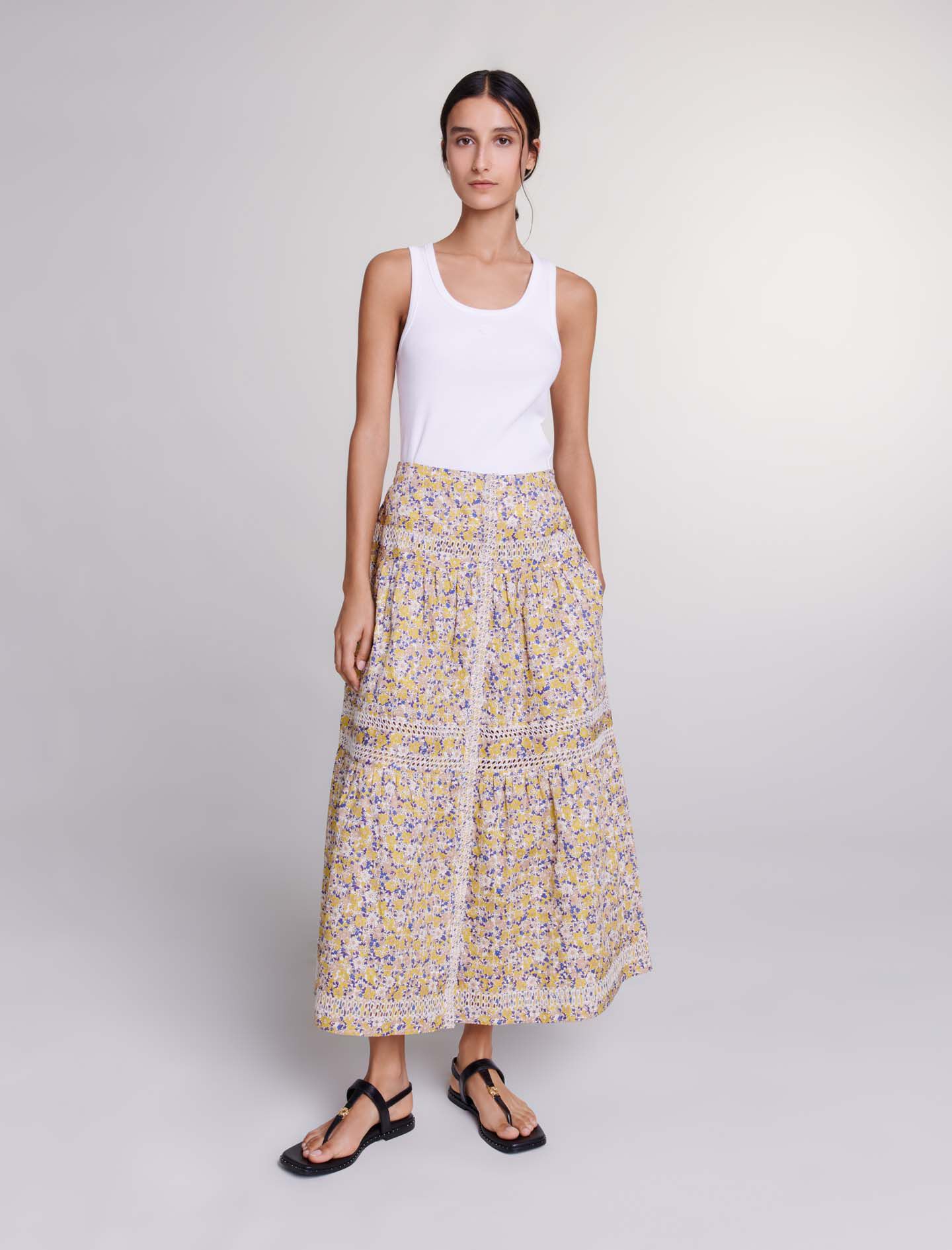 Floral skirt near me top