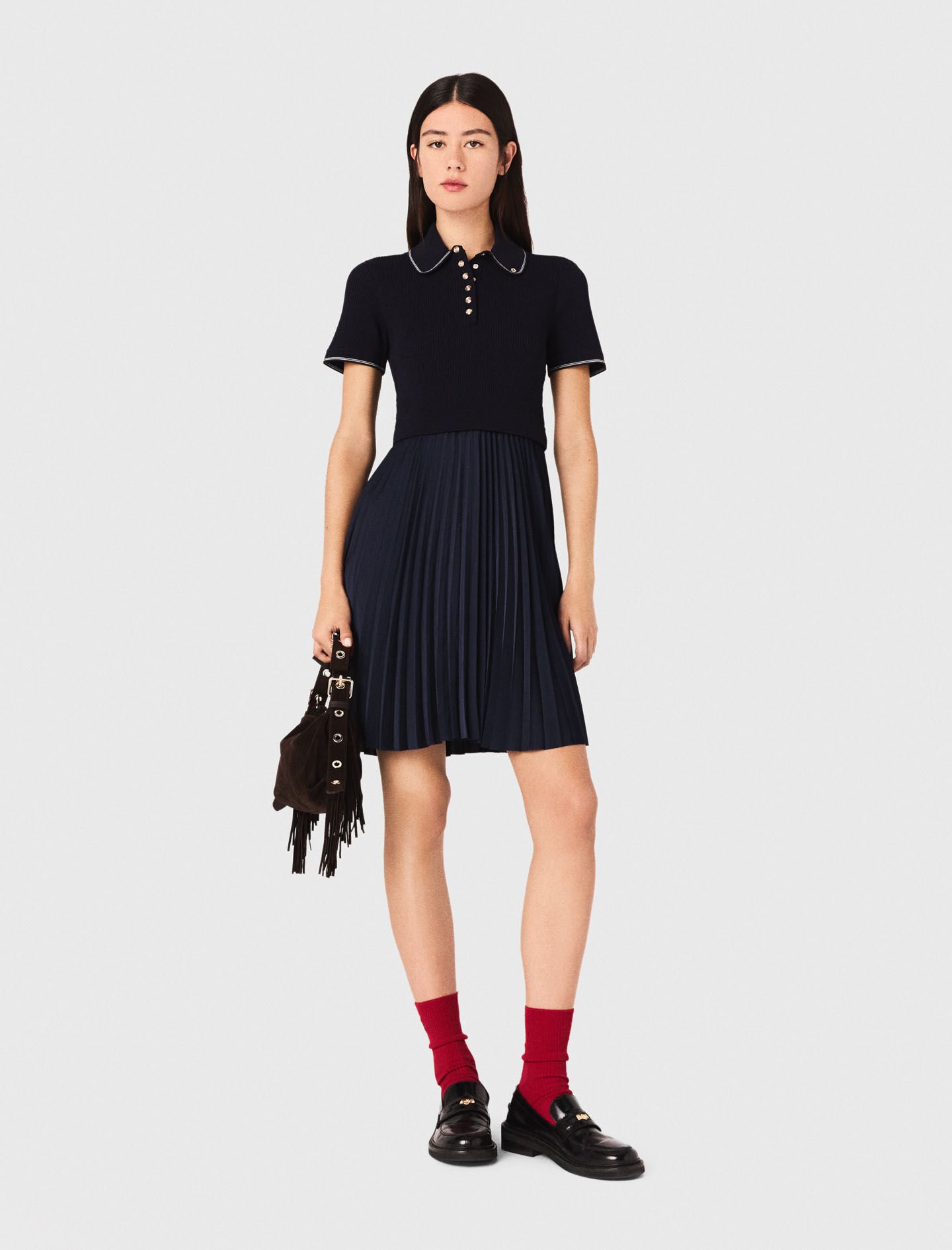 Herlipto Polo Pleated Mini Dress Mサイズ Polo Pleated Mini Dress ハーリップトゥ