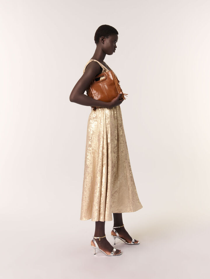 Metallic maxi dress