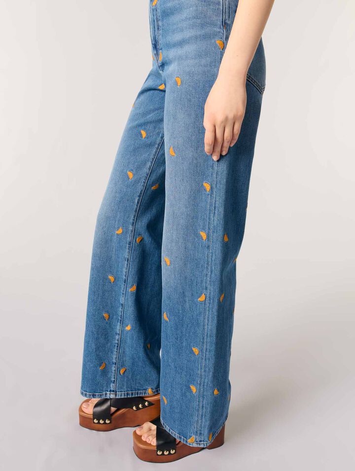 Embroidered jeans
